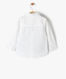 chemise bebe garcon 2 en 1 speciale ceremonie blanc ensemblesC198601_3