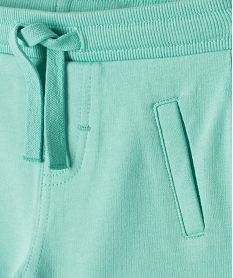 short bebe garcon en maille avec ceinture bord-cote bleu shortsC200201_2