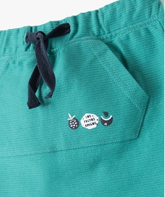 short bebe garcon en maille texturee vert shortsC200501_2