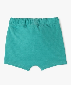 short bebe garcon en maille texturee vert shortsC200501_3