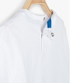 tee-shirt bebe garcon avec motif colore - lulucastagnette blancC202901_2
