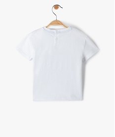 tee-shirt bebe garcon avec motif colore – lulucastagnette blanc tee-shirts manches courtesC202901_3