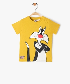 GEMO Tee-shirt bébé à manches courtes imprimé Titi & Gros Minet - Looney Tunes Jaune