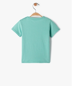 tee-shirt bebe garcon avec inscription devant bleu tee-shirts manches courtesC203701_3