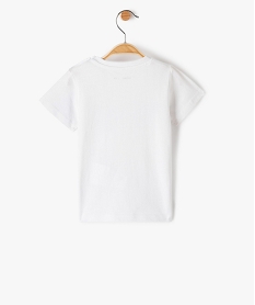 tee-shirt bebe garcon avec inscription devant blanc tee-shirts manches courtesC203801_3