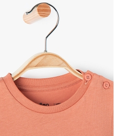 tee-shirt bebe garcon avec motif orange tee-shirts manches courtesC204301_2