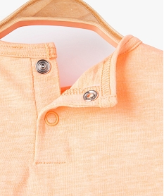 tee-shirt bebe garcon a manches courtes imprime - lulucastagnette orange tee-shirts manches courtesC204901_2