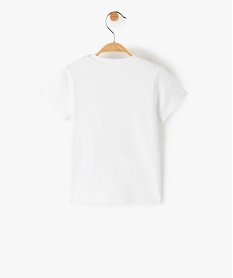 tee-shirt bebe garcon a manches courtes motif fantaisie blanc tee-shirts manches courtesC205601_3