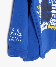 tee-shirt bebe garcon imprime a decoupes originales - lulu castagnette bleuC205901_3