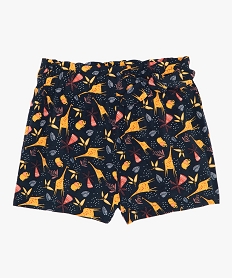 GEMO Short bébé fille imprimé à taille élastique Multicolore
