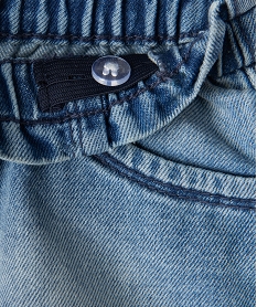 short bebe fille en jean avec ceinture elastiquee gris shortsC209301_2