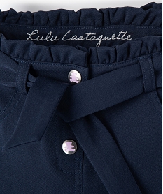 pantalon bebe fille forme carotte - lulucastagnette bleuC211201_2