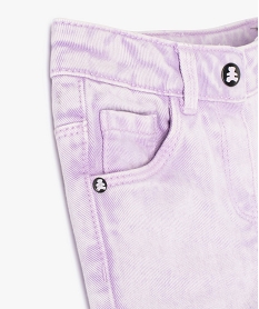 jean bebe fille colore - lulucastagnette violet pantalonsC211401_2