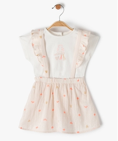 GEMO Ensemble bébé fille 2 pièces - LuluCastagnette Beige