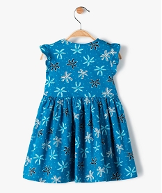 robe bebe fille a motifs fleuris bleu robesC213701_3