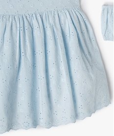 ensemble bebe fille 2 pieces   robe bloomer en dentelle anglaise bleu robesC214301_3