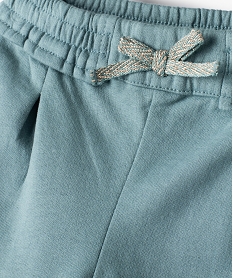 pantalon de jogging avec pinces bebe fille bleu leggingsC214501_2
