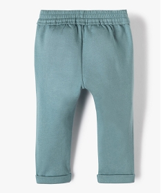 pantalon de jogging avec pinces bebe fille bleu leggingsC214501_4