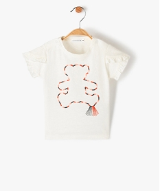 GEMO Tee-shirt bébé fille avec logo brodé - LuluCastagnette Beige
