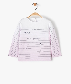 GEMO Tee-shirt bébé fille à fines rayures - LuluCastagnette Multicolore