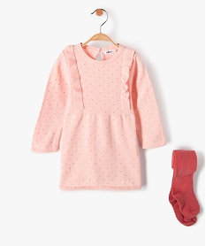  ROBE ROSE:40319710036-Coton peigne////