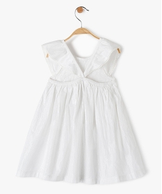 robe de ceremonie bebe fille - lulucastagnette blancC220001_3