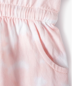 robe bebe fille en maille tie-and-dye - camps united roseC220101_2