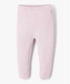 GEMO Pantalon bébé en maille tricotée avec pieds - LuluCastagnette Violet