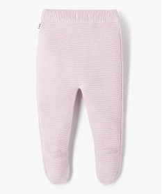 pantalon bebe en maille tricotee avec pieds - lulu castagnette violet leggingsC225801_3