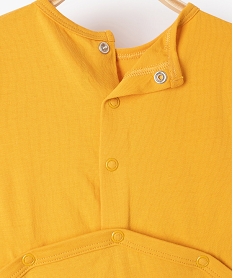 pyjama bebe en jersey imprime a pond-dos jauneC228601_3