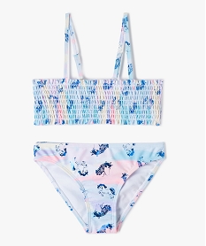 GEMO Maillot de bain fille à motifs licornes pailletés Imprimé