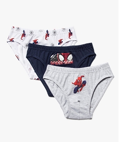 slips garcon a motif spiderman (lot de 3) 100 coton biologique multicoloreC237901_1