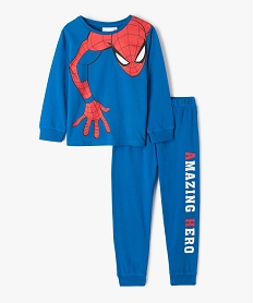 GEMO Pyjama garçon en jersey imprimé - Spiderman Bleu