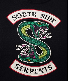pyjama fille en velours south side serpents - riverdale noirC243501_2