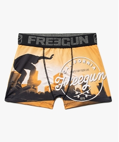 boxer garcon en microfibre imprime skate - freegun multicolore sous-vetementsC248001_1