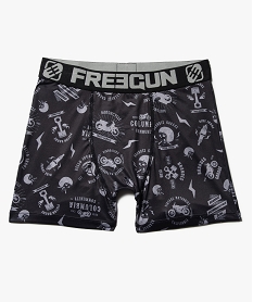 boxer homme a motifs motos - freegun noirC251401_1