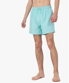 short de bain homme uni bleuC253701_1