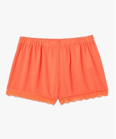 short de pyjama femme avec bas dentelle orangeC256001_4