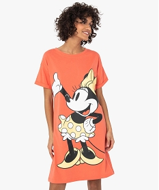 GEMO Chemise de nuit femme avec motif Minnie - Disney Orange