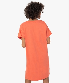chemise de nuit femme avec motif minnie - disney orange nuisettes chemises de nuitC258401_3
