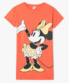 chemise de nuit femme avec motif minnie - disney orangeC258401_4