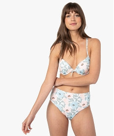 bas de maillot de bain femme a motifs fleuris taille haute imprime bas de maillots de bainC261301_3