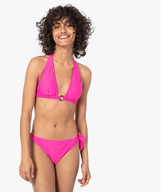 bas de maillot de bain femme forme culotte rose bas de maillots de bainC262201_3