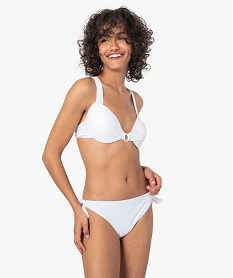 bas de maillot de bain femme forme culotte blanc bas de maillots de bainC262401_3