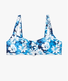 haut de maillot de bain femme forme brassiere a motifs fleuris imprime haut de maillots de bainC263001_4