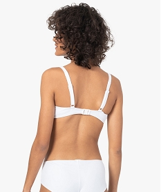 haut de maillot de bain femme forme brassiere blanc haut de maillots de bainC263101_2