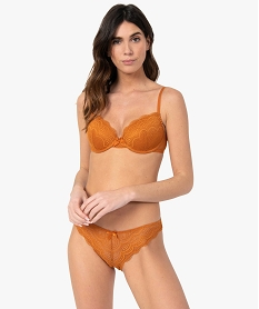 culotte femme en dentelle et tulle (lot de 2) orange culottesC272301_3