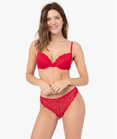 string en dentelle et tulle femme (lot de 2) rougeC273201_3