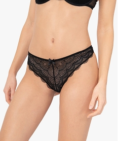 string femme en dentelle et tulle (lot de 2) noir strings tangasC273301_1