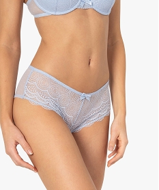 shorty en dentelle et tulle femme (lot de 2) bleu shortiesC273601_1